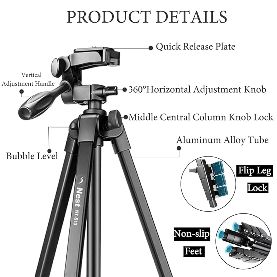 フィルム一眼レフカメラ 三脚 レンズ 5点セット 一眼 レフ 三脚 コンパクト 175Cm 2515M - K&F Concept